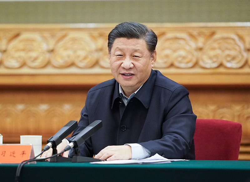 11月19日,中共中央总书记、国家主席、中央军委主席习近平在北京出席第三次“一带一路”建设座谈会并发表重要讲话。新华社记者 申宏 摄
